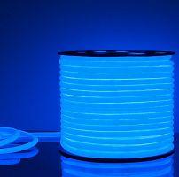 Светодиодная лента 220В Elektrostandard LS003 9,6Вт NEON (круглый) Синий IP67 картинка 